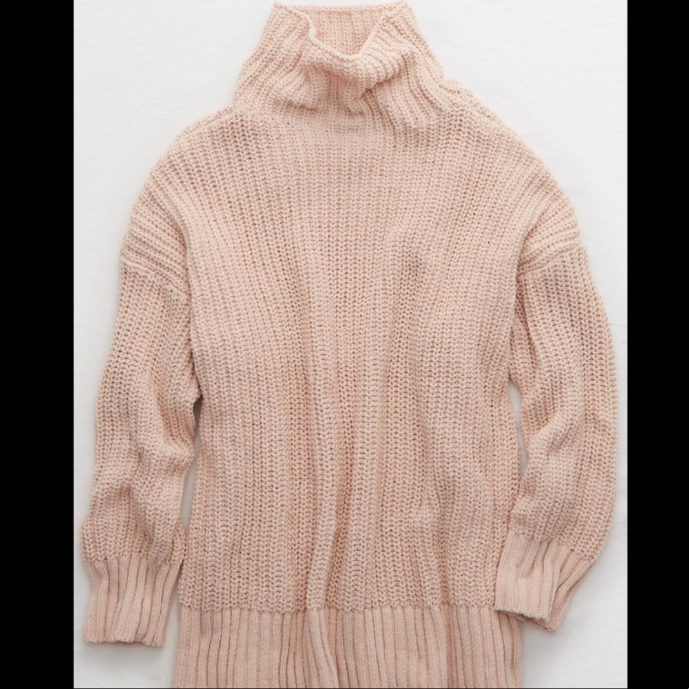 Aerie Oversized Chenille Turtleneck Sweater